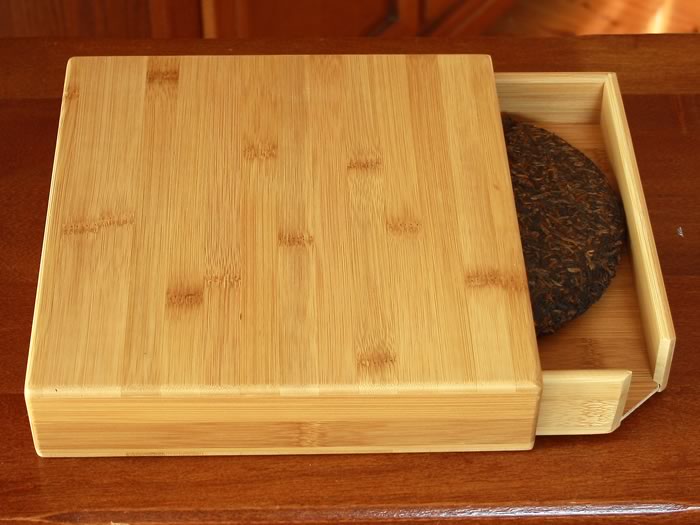 Pu-erh tea tray and drawer bamboo